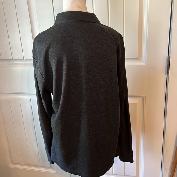 Women’s LANDS’ END Traditional Fit Medium Grey Shirt - Picture 6 of 9